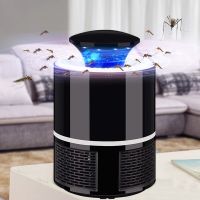 2018 New Smart LED UV Electric Mosquito Killer Lamp USB Charge Noiseless Black