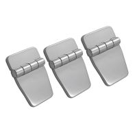 3x Heavy Duty Hinge Surface Mount for s Yacht Kayak - with Protectiew Cover 04 Stainless Steel