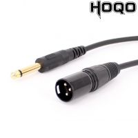 【LZ】◊㍿  Hoqo XLR macho Mono Jack Plug cabo cabo de microfone 3 pinos 635mm 1/4   TS macho alta qualidade