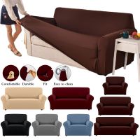 Elastic Sofa Covers for Living Room Sofa Cover Plain Couch Cover Pets Corner L Shaped Chaise Longue Sofa Slipcover 1/2/3/4seater