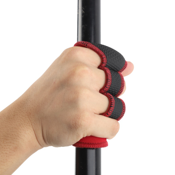 Weight Lifting Grip Pads Workout Gloves for Pull Ups Gym Grips Paws Red