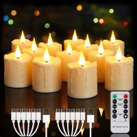 LED Candles Rechargeable Candle With USB And Timed Remote Control Height 7.5cm Wedding Candles Table Decoration Table Decoration