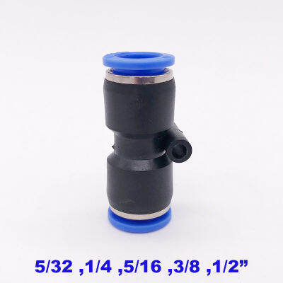 Straight one touch plastic pneumatic hose fitting 1/8 5/32 1/4 5/16 3/8 1/2 inch quick pipe joint PU air tube union connector Pipe Fittings Accessorie