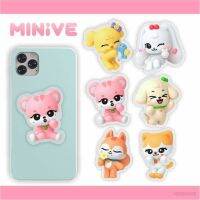 YT IVE MINIVE cartoon new acrylic avatar mobile phone transparent air bag retractable bracket GANGANJI CHERRY CHEEZ TY