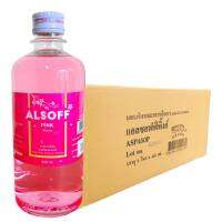 ขายถูก ยกลัง 24 ขวด แอลกอฮอล์ น้ำ แอลซอฟฟ์  Alcohol Alsoff  สีชมพู เอททานอล Ethanol 70%