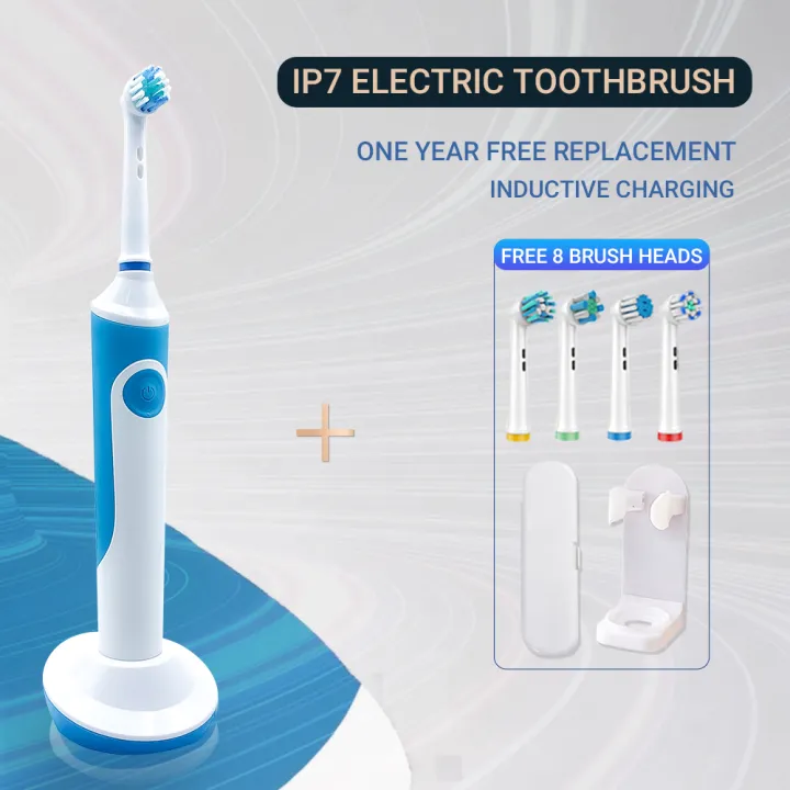 COD Electric Toothbrush Rotation Type Powered Safe Inductive Charging