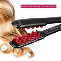 [Hot On Sale] Professional Fluffy Corn Perm Volumizing Hair Iron Straightener Comb Increase Hair Volume Fluffy Hair Straightener Flat Irons