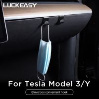 LUCKEASY For Tesla Model 3 Model Y Interior Modification Functional Accessories Model3 2017-2023 Car Glove Box Convenient Hook