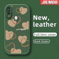 JIUMOO เคสสำหรับ OPPO A31 2020เคส A8กระแสแฟชั่นแบรนด์สุดสวยเคสโทรศัพท์บางสีซิลิกาเจลนุ่มหนังปกป้องเลนส์จากเคสกันกระแทกตกกระแทก