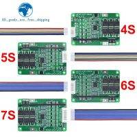 เครื่องชาร์จลิเธียมแบบ4S/5S/6S/7S BMS 16.8V 21V 20A 18650 Li-Ion Lmo Ternary แผ่นป้องกันความสมดุลและป้องกันอุณหภูมิ