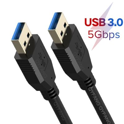 【ร้อน】 USB ชายกับชายเคเบิ้ล USB A ไปยังสาย USB 3.0สายเคเบิลคู่ปลายสาย USB 5Gbps สำหรับหม้อน้ำฮาร์ดดิสก์ USB 3.0 Extender เคเบิ้ล