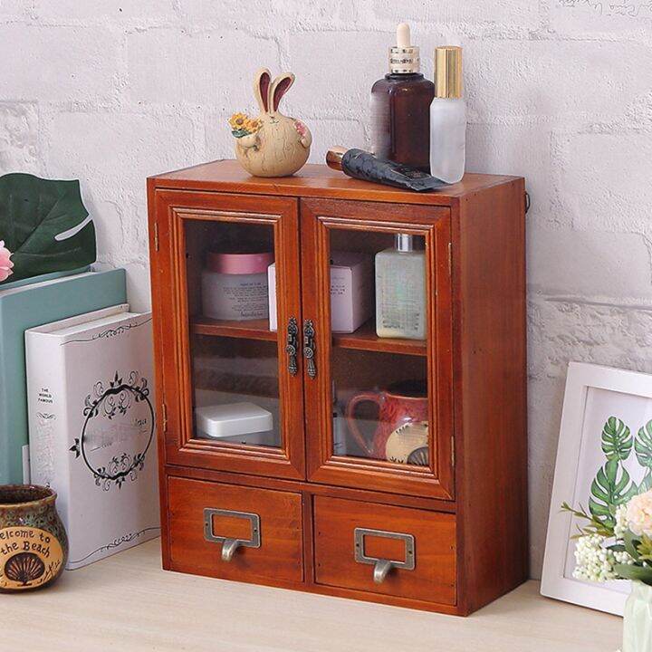 korean-ins-wind-retro-old-wooden-desktop-storage-cabinet-drawer-type-cosmetic-storage-box-perfume-storage-cabinet