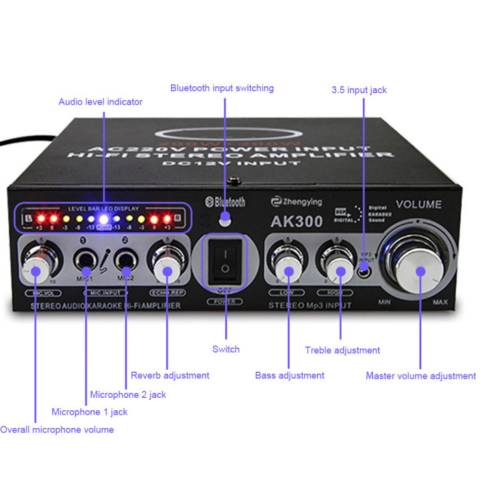 แอมป์ขยายเสียง-220v-dc-12v-เครื่องขยายเสียงมินิบลูทูธ-ขยายเสียงลำโพง-เครื่องแอมป์ขยายเสียง-เพาเวอร์แอมป์-แบบพกพาเครื่องขยายเสียงไฮไฟเอาต์พุตรีโมทคอนโทรล-800w-เครื่องขยายเสียงในบ้าน