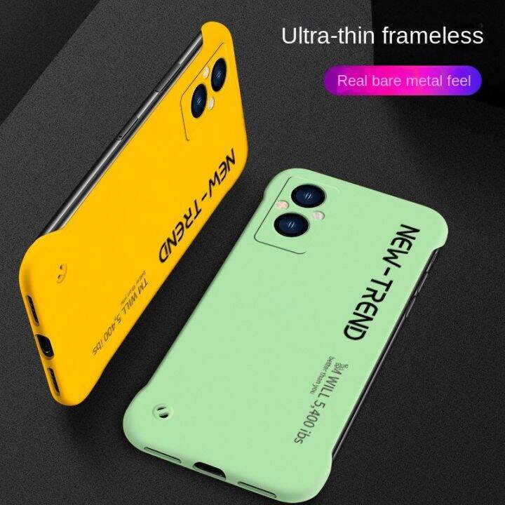case-สำหรับ-oppo-reno7-z-5กรัมปลอกไร้ขอบเปลือกแข็งโทรศัพท์-case-อินเทรนด์แฟชั่นรวมทุกอย่าง-pc-ฮาร์ด-case-ปกหลังที่เรียบง่าย-f-rosted-โทรศัพท์-case