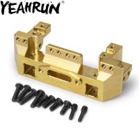 【▤】 IM Collections. YEAHRUN ทองเหลือง118G กันชนหน้าทนทาน W Servo Mount สำหรับ Traxxas TRX-4 TRX4 1 10รถ RC