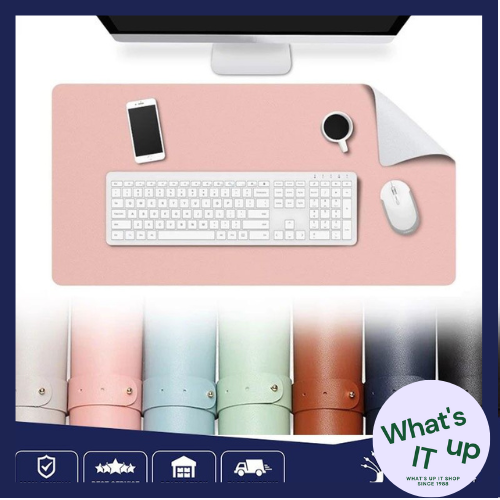 whats-up-it-แผ่นรองเมาส์-3-ขนาด-แผ่นรองเม้าส์หนัง-pu-ใช้งานได้ทั้ง-2-ด้าน