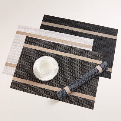 Miflame Set of 4 PVC Placemat for Dining Table Mat Set Linens Place Mat Accessories Cup Wine Decorative Mat Placemats for Table
