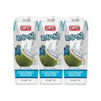 ราคาส่งถูก! ยูเอฟซี น้ำมะพร้าว 100% 1000 มล. x 3 กล่อง UFC Refresh 100% Natural Coconut Water 1000 ml x 3 pcs สินค้าใหม่ ล็อตใหม่ ของแท้ บริการเก็บเงินปลายทาง