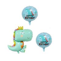 Balon Foil Tiup Bentuk Kartun Dinosaurus Besar Untuk Dekorasi Pesta Ulang TahunBaby Shower