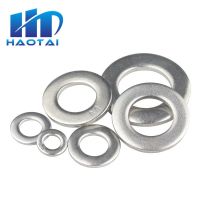 [Haotao Hardware] 1/50/100Pcs GB97 A2 304สแตนเลสสตีลแบนเครื่องซักผ้าธรรมดาปะเก็นสำหรับ M1.6 M2 M2.5 M3 M4 M5 M6 M8 M10 M12 M16 M20 M24สกรู Bolt