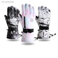 【hot】♚✎♘  Men Motorcycle Ski Gloves Touchscreen Function Snowboard Warm Windproof  Snow Cycling