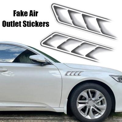 3D Stereo Car Stickers Fake Air Outlet Sticker Anti-Scratch Stickers Accessories Simulation Sticker Decal Outlet H2X7