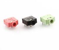 【✠】 KLEIDEN PJ-307 PJ307 3.5มม.ปลั๊กแจ็คสเตอริโอแจ็ค Audio Connector 3F07 -5PIN สีเขียวสีชมพู