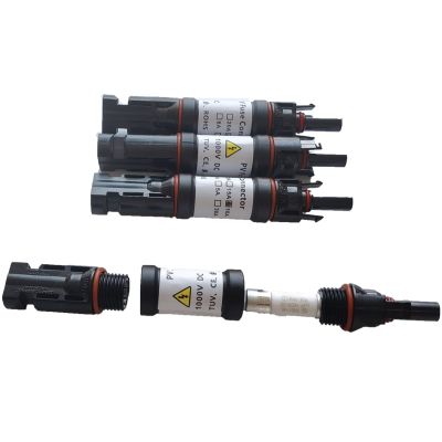 Holiday Discounts Solar PV Fuse Connector Male Female IP67 Waterproof Panel Cable Blocking Fuse Holder 1000VDC 10A/15A/20A/30A Eletion Protection