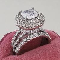 【YF】❈  2023 New Big Luxury Color Engagement Wedding for Female Gifts Jewelry Designer R4898