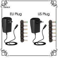 UBEWLB ขั้วต่อแหล่งที่มาที่ชาร์จแบบมีหลายรู AC 220V ถึง3-12V อะแดปเตอร์ไฟ USB C เพื่อเสียบปลั๊กหม้อแปลงแบบปรับได้