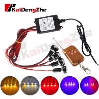 ◇△ 4 in 1 LED Eagle Eye Signal Lamp Remote Control drl Daytime Running Lights Strobe Emergency Warning Light For Car motorcycle 12V