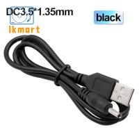 LKMART สาย USB DC ลำโพง USB ขนาดเล็ก สายอะแดปเตอร์ ขั้วต่อด่วนสำหรับ MP3/MP4 สายชาร์จไฟ สายไฟลำกล้อง 3.51.35มม. สายพาวเวอร์ซัพพลาย สายปลั๊กไฟ DC สายเคเบิล USB เป็น DC 3.5มม. สายชาร์จไฟ