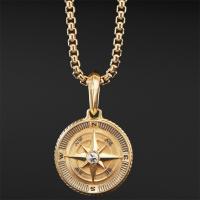 David Yurman Necklace MARITIME COMPASS AMULET IN 18K YELLOW GOLD WITH CENTER DIAMOND