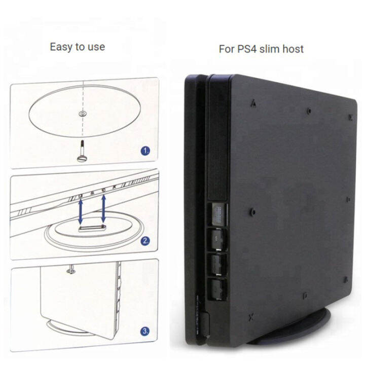 แผ่นฐานรองคอนโซลเกมชั้นวางแนวตั้งแผ่นดิสก์ฐานใช้ได้กับอุปกรณ์เสริมเกม-ps4แบบบาง-tp4-826