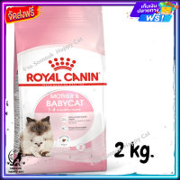 ส่งรวดเร็ว ? ROYAL CANIN MOTHER &amp; BABYCAT อาหารสำหรับลูกแมวอายุ1-4เดือน และแม่แมวตั้งท้อง-ให้นม ขนาด 2 kg.