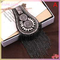 [KUNLIAN] 1PC พู่โซ่ไหล่ป้าย epaulet epaulette เข็มทหารบนเข็มกลัด