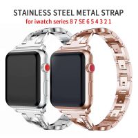 Stainless Steel Strap for Apple Watch 8 6 Se 7 Band 44mm 42mm 45mm 40/41 for Apple Watch Series 5 44mm Strap Band Bracelet Belt Straps