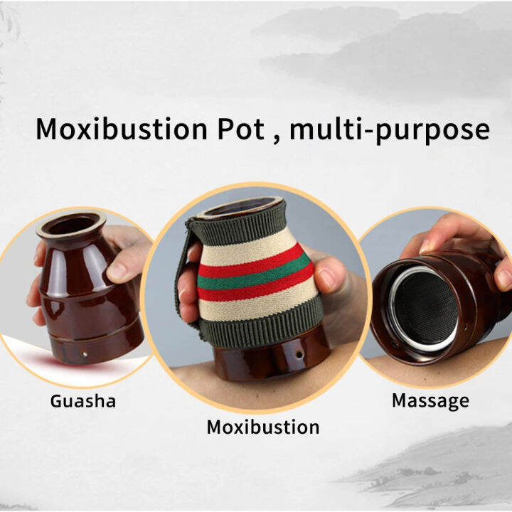 1-set-of-cloth-cover-ceramic-moxibustion-pot-manual-moxa-massage-pot-moxa-burner-moxibustion-can-chinese-medical-acupuncture