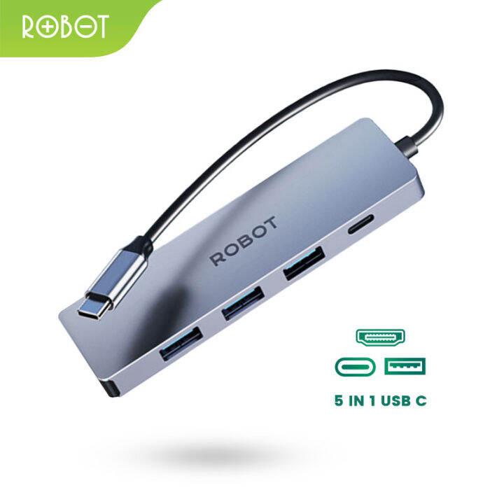 Robot Usb Hub Ht S Multiport In Usb C Adapter Garansi Th Lazada