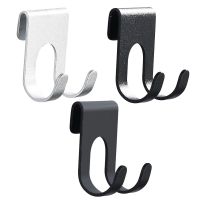 1pc Aluminum Hook Shower Glass Door Hook Free Hole Towel Rack Hanger Key Organizer plug Shaver Holder Rack Hook Electrical Connectors