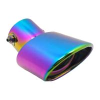 CCLight Exhaust Tip Muffler with Screw Tail Muffler Tip for Mercedes-benz Smart Round Colorful