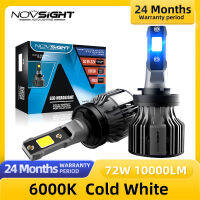 NOVSIGHT N39 H7 Led Headlight H1 H4 Led Lights 10000LM Auto Lamp H11 H13 9005 9006 9004 H3 9007 9012 881 6000K 72W Car Fog Light