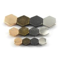 100 sets Metal Hexagon Single Cap Rivets Studs Fastener Leather Craft Belt Strap Bag Clothing Garments Shoes Decor Accessories Shoes Accessories