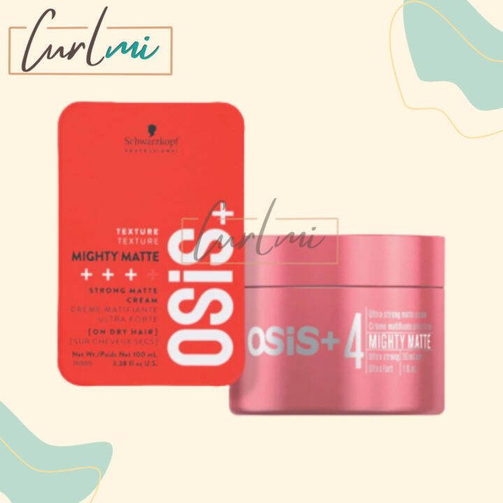 Schwarzkopf Osis+ Mighty Matte Ultra Strong Matte Cream - 85ml Hair ...