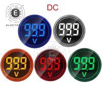 22mm DC 6V 100V Digital Voltmeter Round Volt Voltage Detector Tester Mini LED Voltage Indicator Signal Pilot Lamp Light Monitor