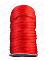 【YD】 7mm Rattail Stain Cord Jewelry Findings Accessories Thread Chinese Knot String Macrame Rope Cords 30m/Roll