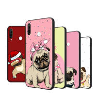 Pug Dogs อ่อนนุ่ม เคสโทรศัพท์ หรับ iPhone XR 7 6s 6 11 5s XS 5 8 SE Max Plus X Pro Black ปก