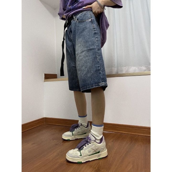 y2k-summer-women-vintage-streetwear-korean-denim-shorts-high-waist-knee-length-wide-leg-baggy-cargo-short-pants-harajuku-clothes