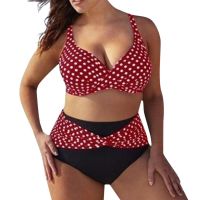 HOT★Swimwear 2023 Women Siamese Bikini Set Push-up Stripeswimwear Beachwear Swimsuit Plus Size Swimsuit For Women Tummy Control