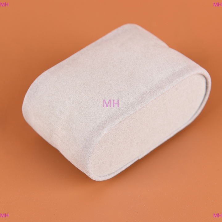 lowest-price-mh-1ชิ้นนาฬิกาข้อมือหนังนิ่มสีงาช้าง-ครีมหมอนสำหรับโชว์เคสกล่องใหม่